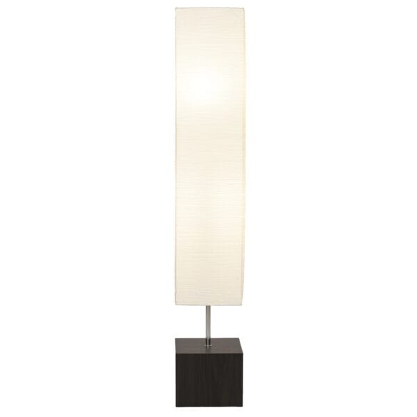 (2 pack) Mainstays 58" Modern White Rice Paper Floor Lamp with Dark Wood Finish Base - Image 5
