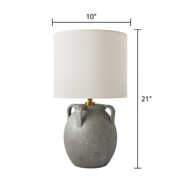 Better Homes & Gardens 21" Aged Blue Table Lamp with Shade - Image 5