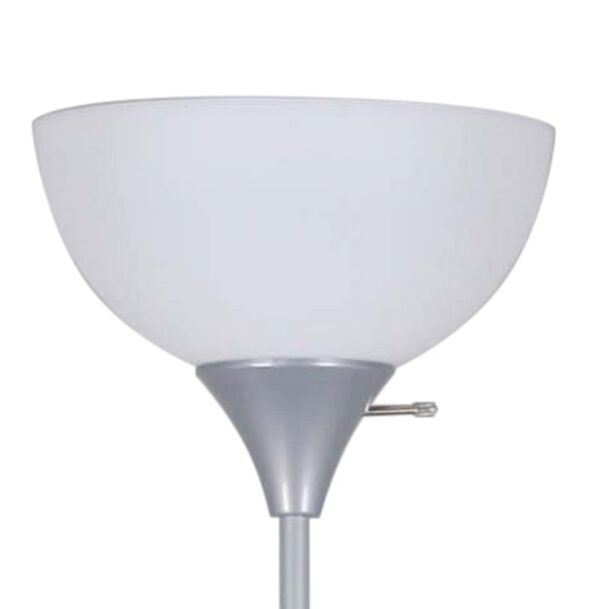 (2 pack) Mainstays 71" Silver Floor Lamp, Modern Design - Image 4