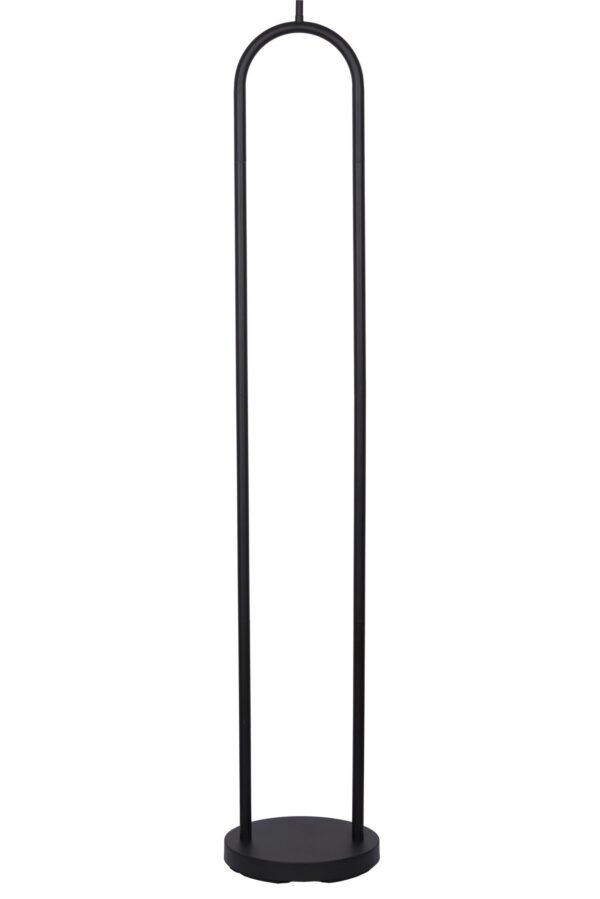 (4 pack) Mainstays 64" Dual Pole Arch Metal Floor Lamp, Black Finish with White Fabric Drum Shade - Image 6