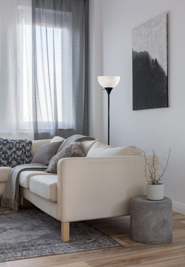 (2 pack) Mainstays 71" Black Floor Lamp, Modern Design - Image 4