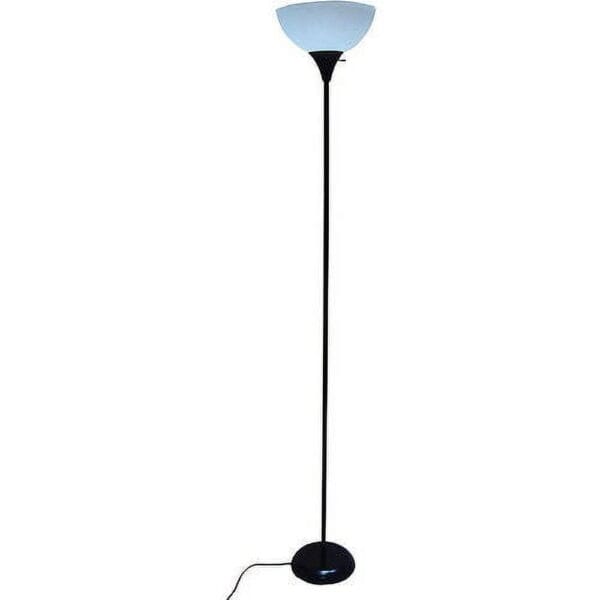 (2 pack) Mainstays 71" Black Floor Lamp, Modern Design - Image 2