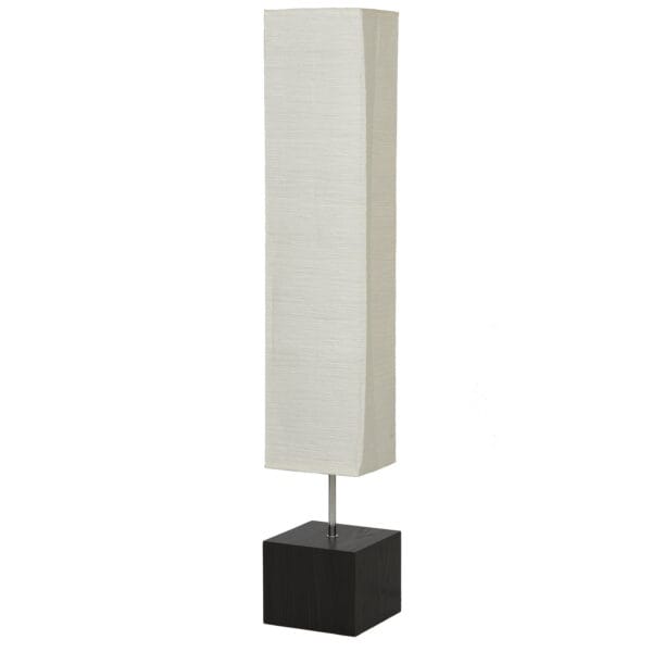 (2 pack) Mainstays 58" Modern White Rice Paper Floor Lamp with Dark Wood Finish Base - Image 4