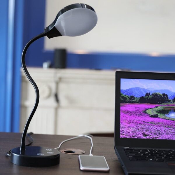 Mainstays LED Modern Dimmable Adjustable Touch Sensor Desk Lamp - Image 4