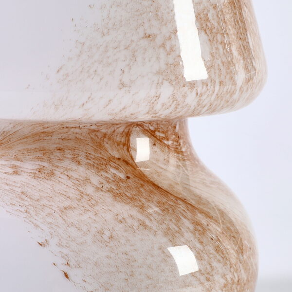 Urban Shop Brown Marble Glass Mushroom Lamp, 10" H x 7.5" W, Plug in - Image 6