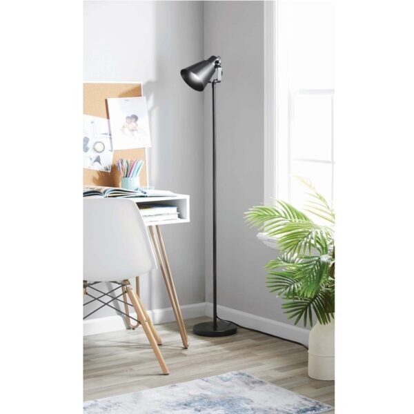 (3 pack) Mainstays Modern 64" Floor Lamp with Adjustable Head, Teen & Twen & Adult, Black - Image 3