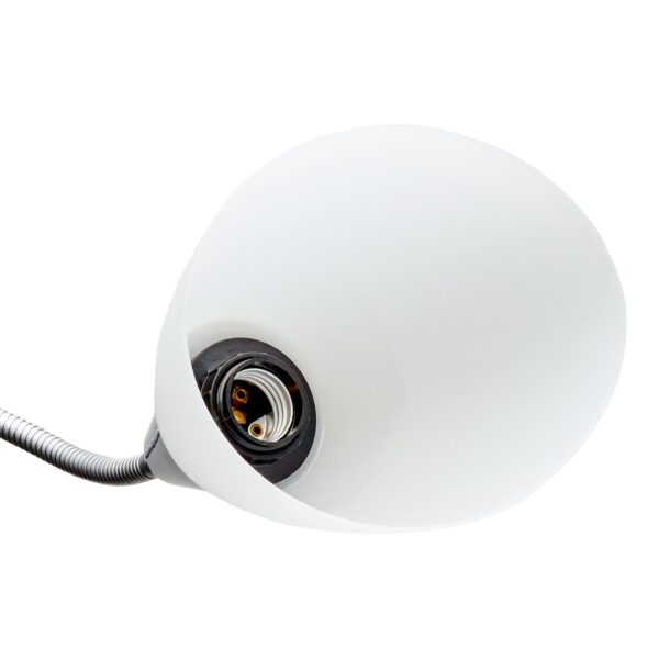 Mainstays 5-Light Multihead Floor Lamp, Silver with White Shade and a Metal Base - Image 5