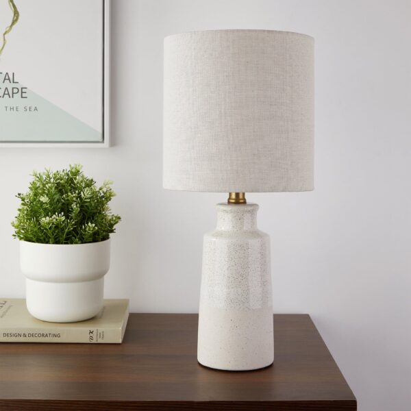 Better Homes & Gardens 17" Reactive Glaze Ceramic Table Lamp - Image 2