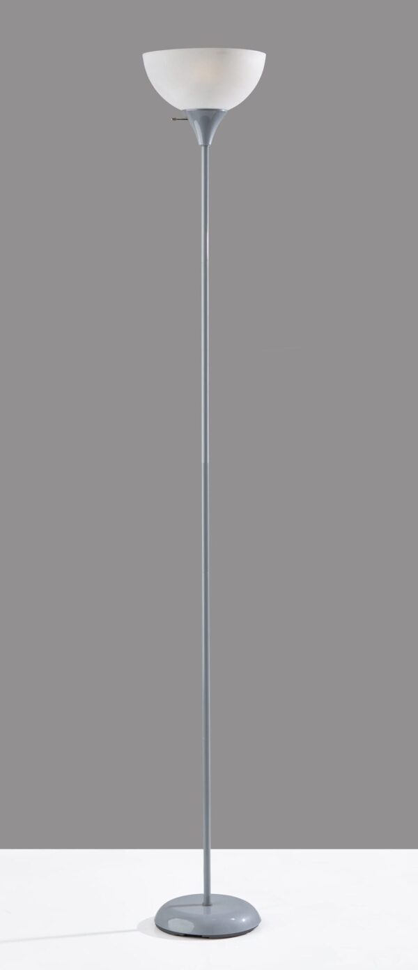 (2 pack) Mainstays 71" Silver Floor Lamp, Modern Design - Image 6