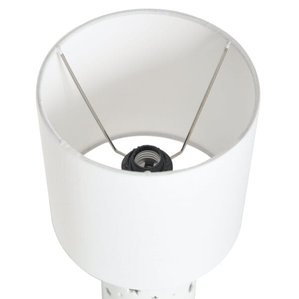 Your Zone Nightlight Table Lamp with White Shade, 8.5"L x 8.5"W x 17"H, Stars and Space-Themed Design - Image 3