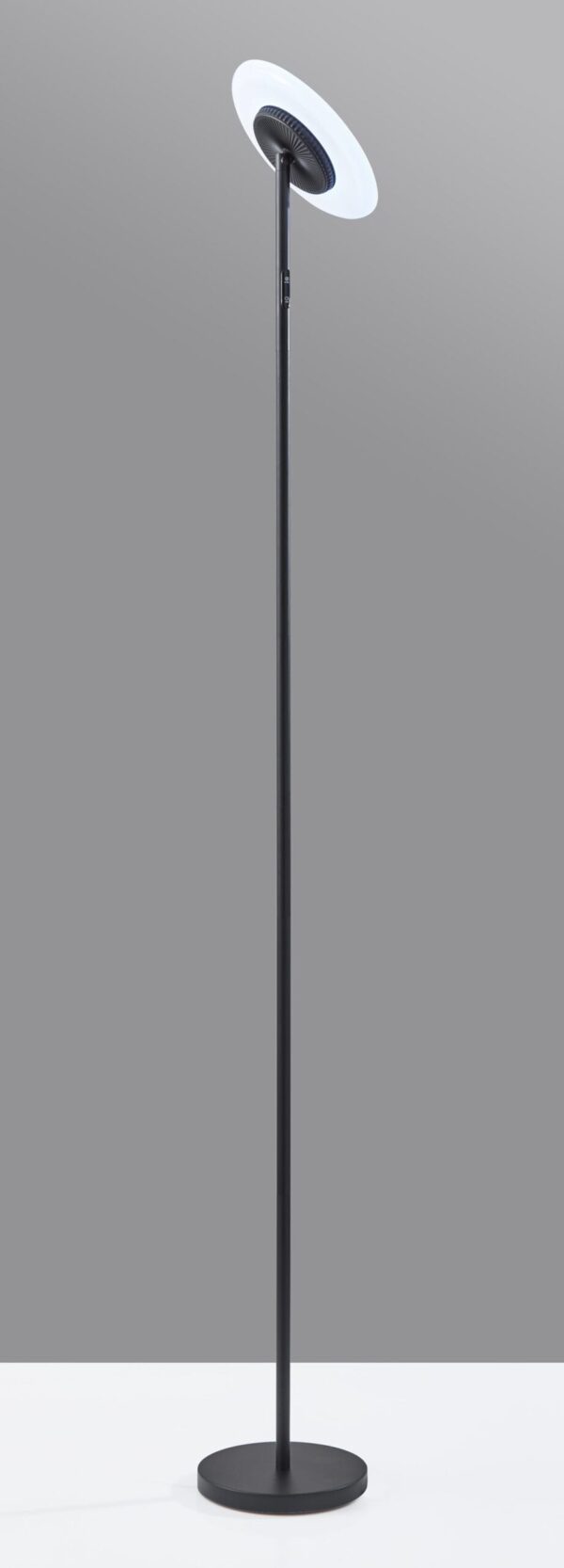 Simplee Adesso Brand RGB Black Floor Lamp, 6 Different Automatic Color Change, Modern Design, New - Image 3