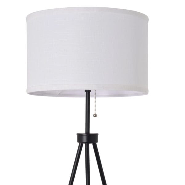 Mainstays 58" Black Metal Tripod Floor Lamp, Modern, Young Adult Dorms and Adult Home Office Use. - Image 3
