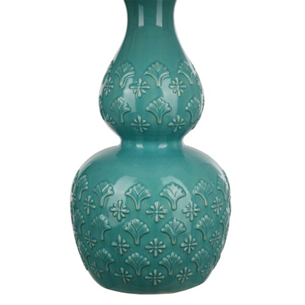 The Pioneer Woman Vintage Floral Table Lamp, Green Finish - Image 6