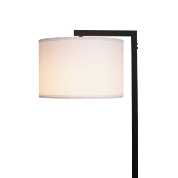 (2 pack) Mainstays Contemporary Metal 62in Floor Lamp with on/off Foot Switch, Black - Image 5