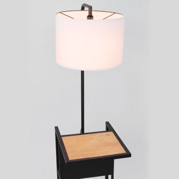 (2 pack) Better Homes & Gardens Brand Matte Black Floor Lamp with Magazine Rack - Image 6