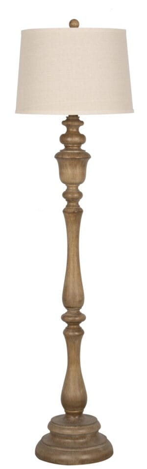 COOPER RIDGE 60" Wood Floor Lamps Floor Lamps with Shades