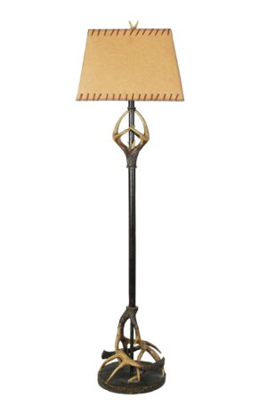 COOPER RIDGE 61" Brown Floor Lamps Floor Lamps with Shades