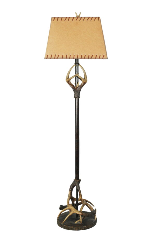 COOPER RIDGE 61" Brown Floor Lamps Floor Lamps with Shades