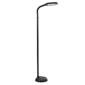 Lavish Home 73-inch Natural Sunlight Floor Lamp with Bendable Neck (Black)