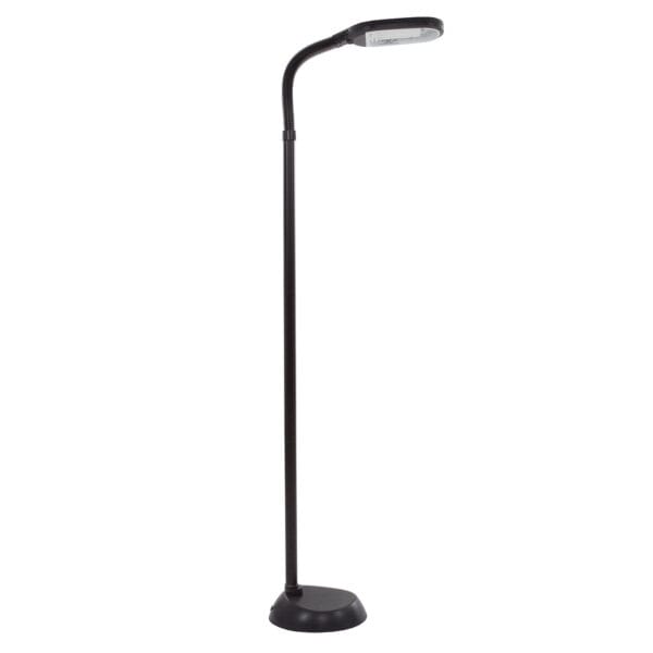 Lavish Home 73-inch Natural Sunlight Floor Lamp with Bendable Neck (Black)