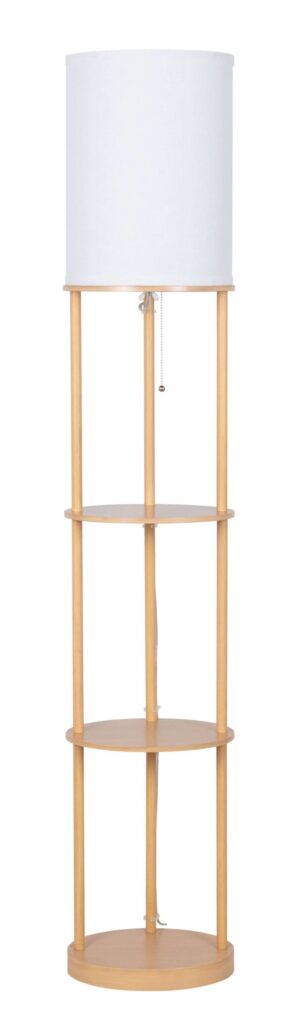 Mainstays 62 in Farmhouse Light Wood Floor Lamp
