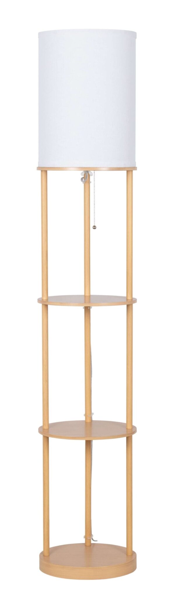 Mainstays 62 in Farmhouse Light Wood Floor Lamp