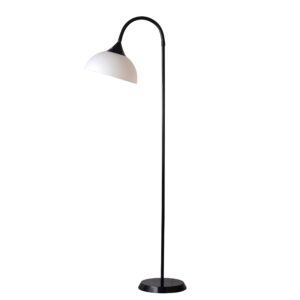 Mainstays 71'' Jelly Gooseneck Floor Lamp, Black, Classic, Adult