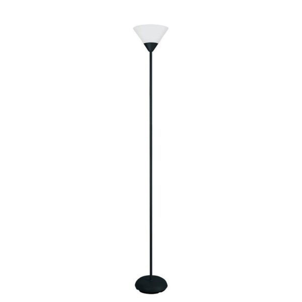 Simple Designs 70" 1-Light Stick Torchiere Floor Lamp, Silve