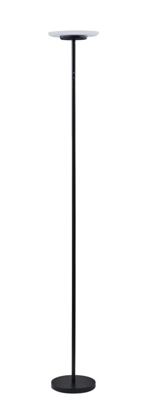 Simplee Adesso Brand RGB Black Floor Lamp, 6 Different Automatic Color Change, Modern Design, New