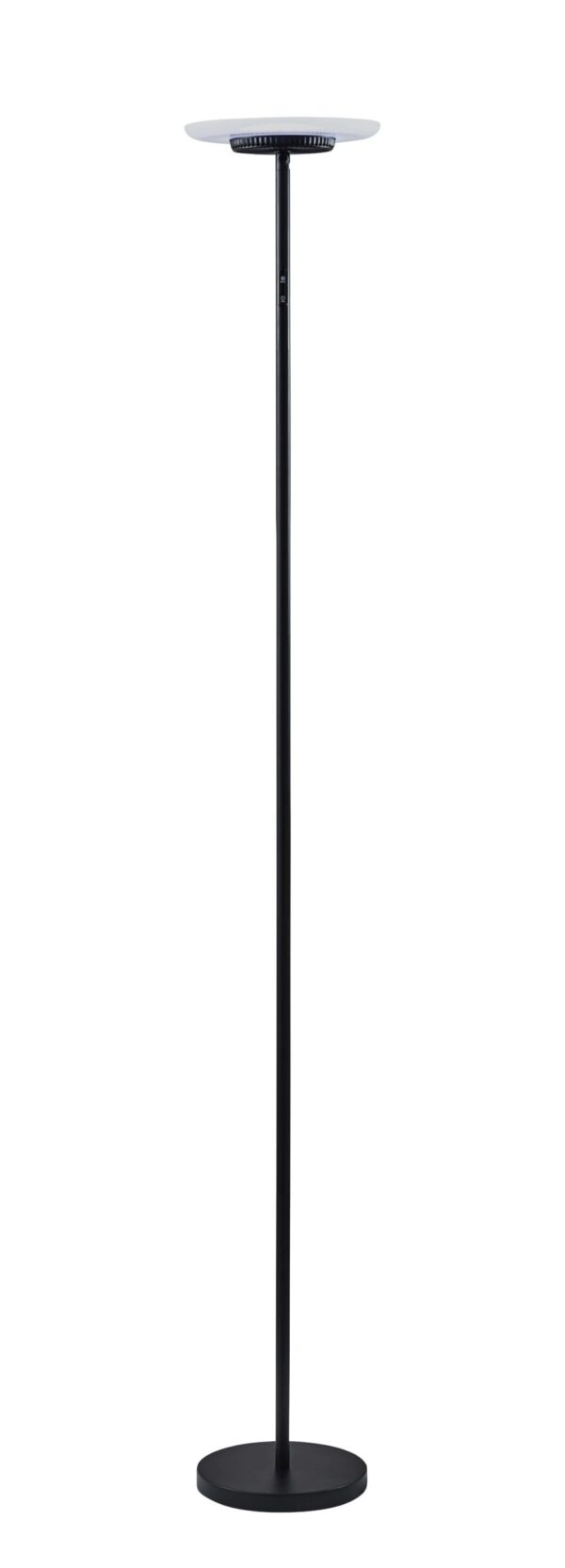 Simplee Adesso Brand RGB Black Floor Lamp, 6 Different Automatic Color Change, Modern Design, New