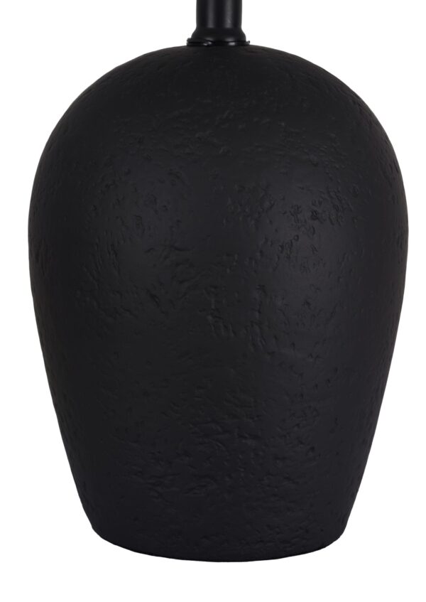 Better Homes & Gardens 18"H Ceramic Urn Style Table Lamp, Matte Black Finish, with White Linen Empire Shade - Image 5