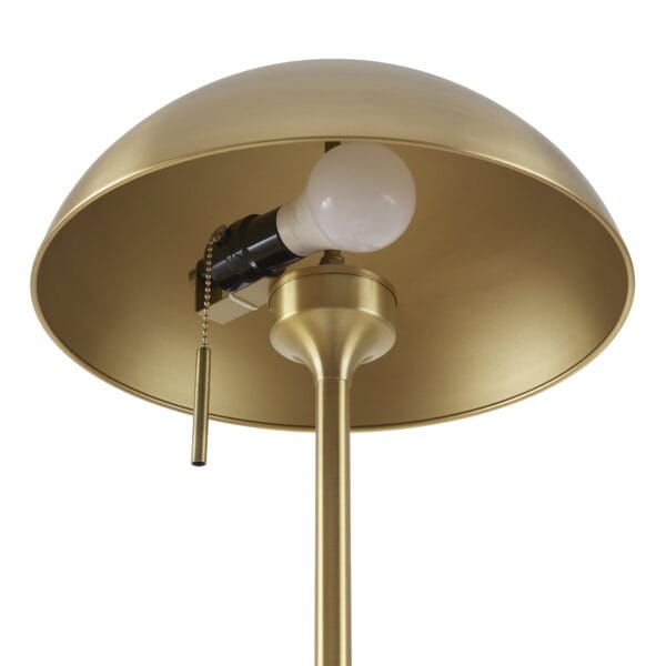 Better Homes & Gardens 62" Modern Pull-chain Brass Floor Lamp with Brass Dome - Image 6