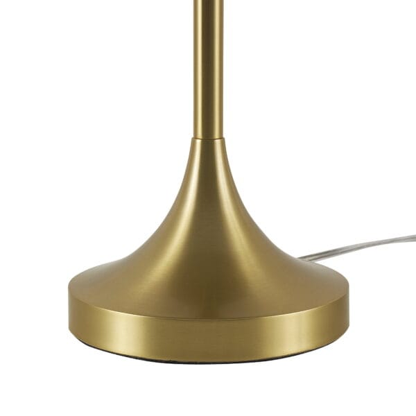 Better Homes & Gardens 18" Modern Dome Touch On/Off Table Lamp, Brass - Image 3