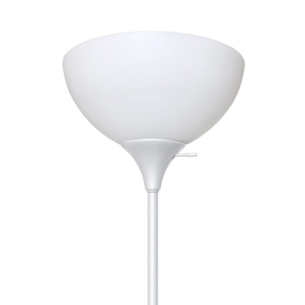 Simple Designs 71.5" 2-Pack Floor Lamp Set with Reading Light, White with White Shades - Image 6